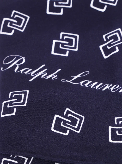Шарф шелковый с принтом RALPH LAUREN