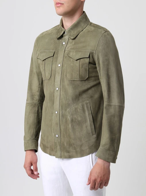 Рубашка Regular Fit замшевая FIORONI CASHMERE