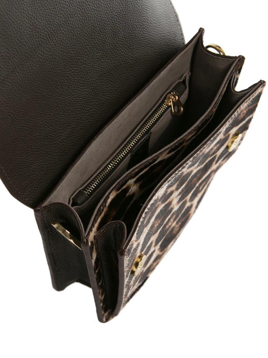 Сумка кожаная Mia Leopard